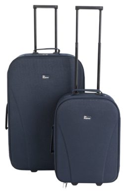 Go Explore 2 piece Soft Luggage Set - Blue.
